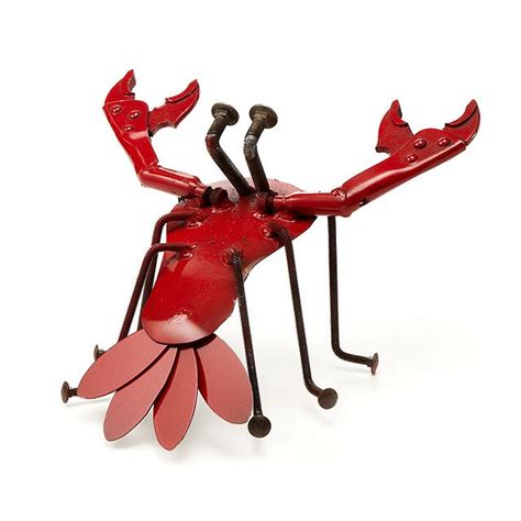 Lobster Lawn Sculpture | buy lobster, metal crab, lobster | UncommonGoods