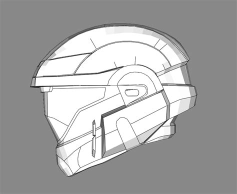 Halo Reach ODST Helmet FOAM Cosplay Pepakura File Template – Heroesworkshop