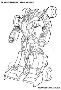 Transformers Classic Mirage Design Sketch 2005 by alexanderkubalsky ...