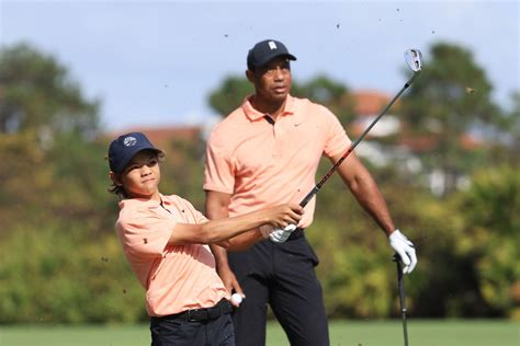 Tiger Woods and his 12-year-old son, Charlie, are a dangerous duo