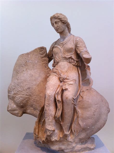 Nereid on Horseback from 380 BCE from The Archaeological Museum in Athens by the sculptor ...