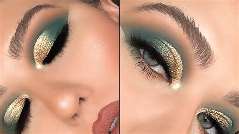 Green And Gold Eyeshadow Makeup Tutorial | Saubhaya Makeup