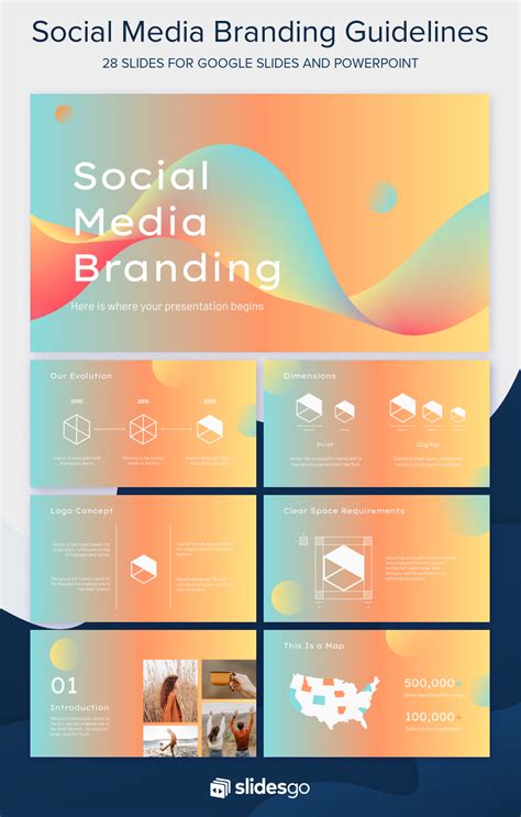 This modern marketing presentation for social networks is 100% free to download and customize ...