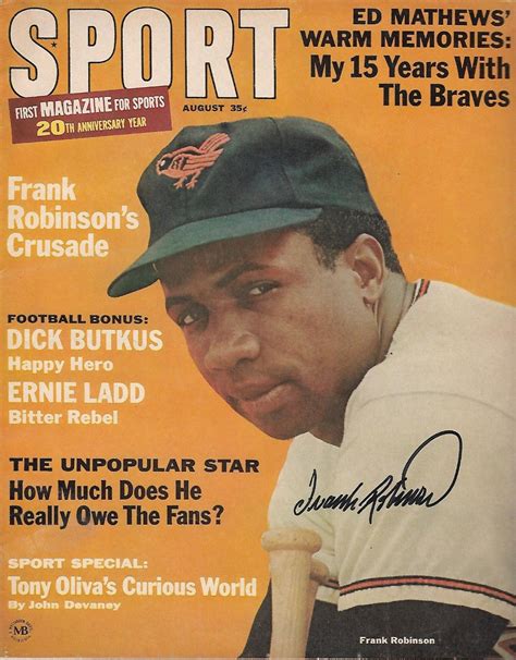 √ Frank Robinson Autograph Baseball