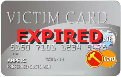 victim's card has expired