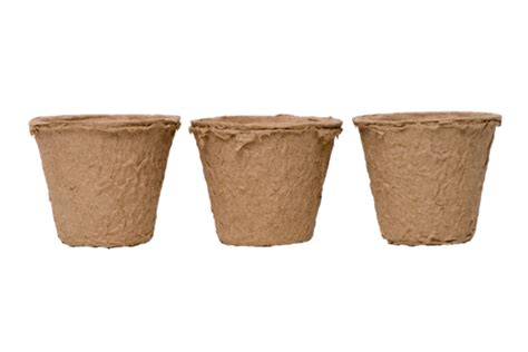 Three Paper Recycle Pots Garden, Growing, Season, Dirt PNG Transparent Image and Clipart for ...