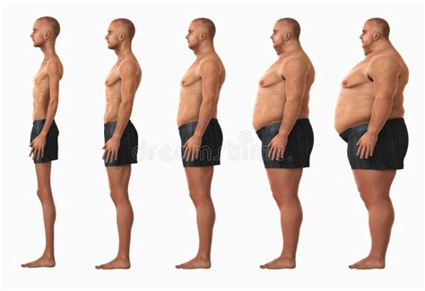 Man Body Mass Index BMI Categories Stock Photo - Image: 71808574