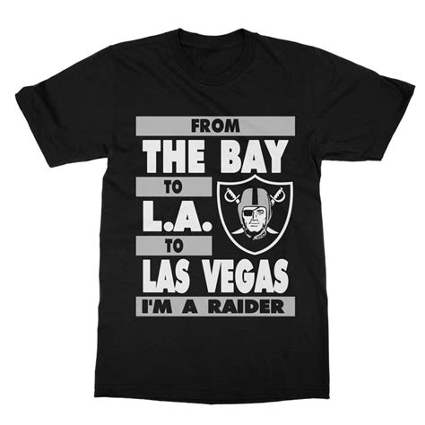 Mens Bay L.A. Las Vegas Raiders Tee | Raiders, Raiders shirt, Las vegas