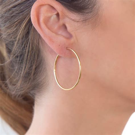 Large Classic Hoop Earrings • AntEva Crafts