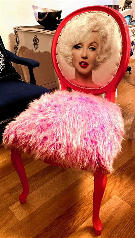 Casa Padrino Luxury Baroque Dining Chair Marilyn Monroe Pink - Handmade Pop Art Designer Chair ...