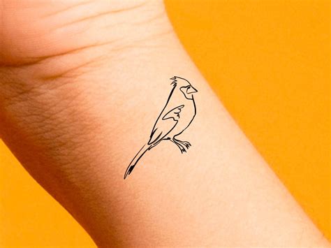 Cardinal Drawing Tattoo