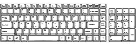 Keyboard Line Drawing at PaintingValley.com | Explore collection of ...