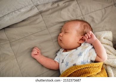 Cute Sleeping Chubby Baby Bed On Stock Photo 2152373687 | Shutterstock