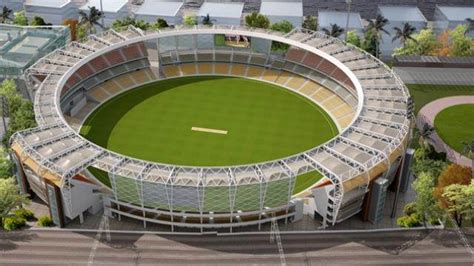 The largest cricket stadium's foundation stone laid in Ahmedabad