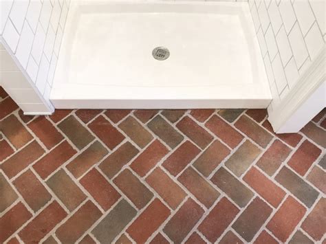 Paver Tiles create a beautiful and functional floor for bath and ...