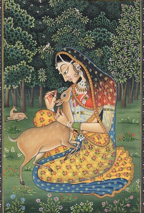 Shakuntala | Mughal art paintings, Rajasthani painting, India art