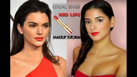 Kendall Jenner Red Lipstick Makeup | Lipstutorial.org