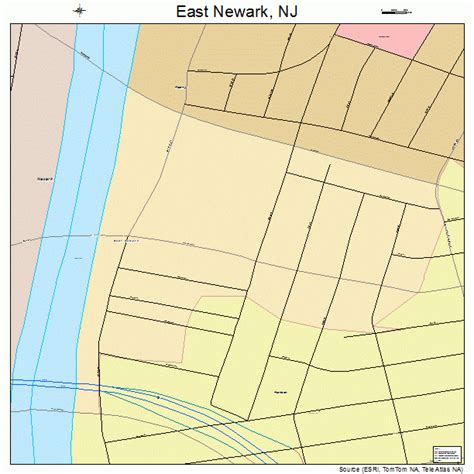 East Newark New Jersey Street Map 3419360