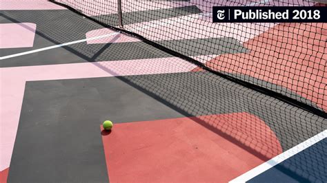 Artists Explore a New Canvas: Tennis Courts - The New York Times