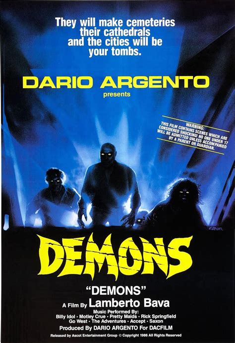 Demons (1985) - Lamberto Bava | Filmes de terror, Cartazes de filmes, Filmes
