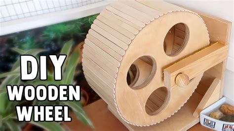 Wooden Hamster Wheel Tutorial | #DIYJuly 19 - YouTube | Diy hamster house, Hamster diy, Diy ...