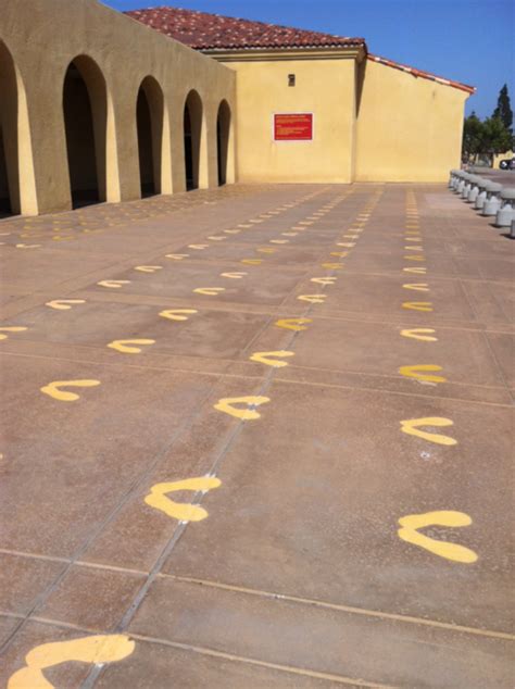 The historic yellow footprints! | Mcrd san diego, Military marines, Once a marine