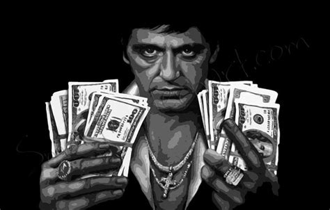 Scarface Canvas, Scarface Money | Scarface, Live wallpapers, Popular movie quotes