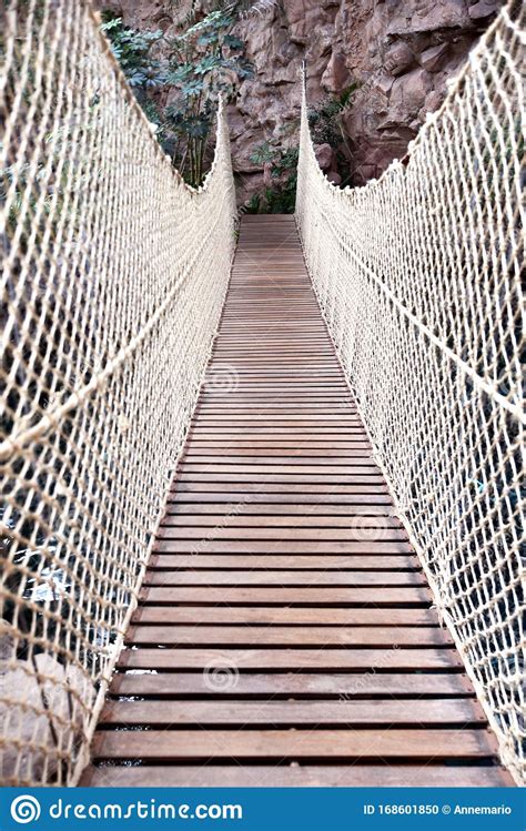 Hanging bridge stock photo. Image of empty, outdoor - 168601850