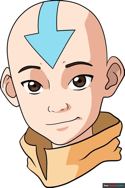 How to Draw Aang from Avatar: The Last Airbender - Really Easy Drawing Tutorial