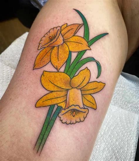 68 Relaxing Designs Of Daffodil Tattoos Currently On The Radar!