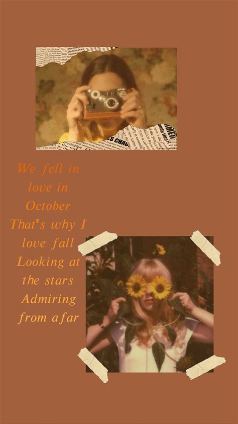 wallpaper aesthetic - we fell in love in october | We fall in love ...