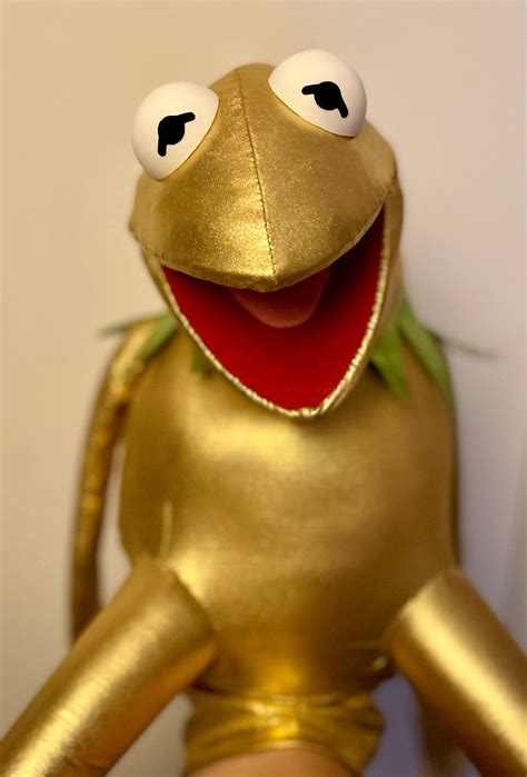 Golden Kermit the Frog Puppet Muppet Replica 1:1 | Etsy