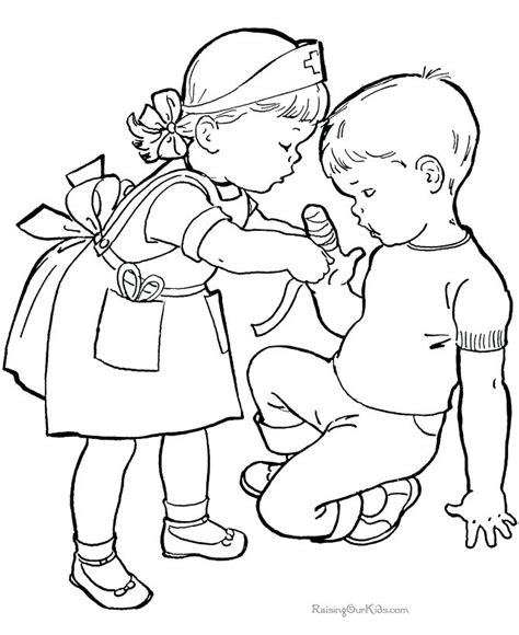 Kids Playing Outside Coloring Pages at GetColorings.com | Free printable colorings pages to ...