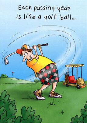 Man Golfing Funny Masculine Birthday Card - Greeting Card by Oatmeal ...