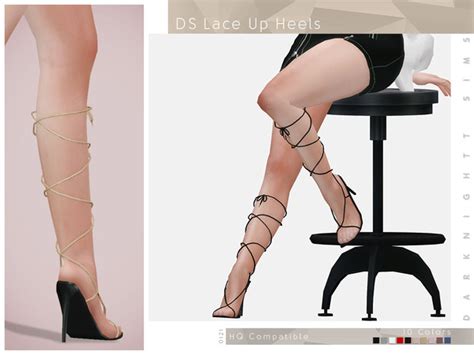 The Sims Resource - DS Lace Up Heels