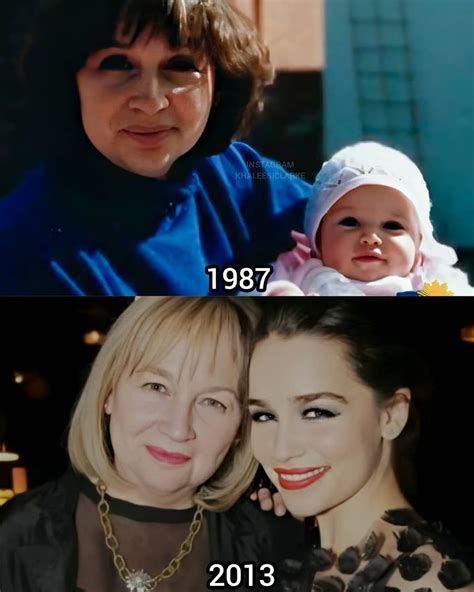 Khaleesi 🔥 on Instagram: “Emilia and Jenny Clarke (Mom) 💕 • [Emilia was born in 1986, but the ...