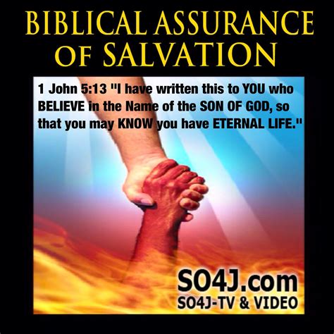 BIBLICAL ASSURANCE OF SALVATION - BELIEVER'S ASSURANCE | Assurance of salvation, Biblical, Bible ...