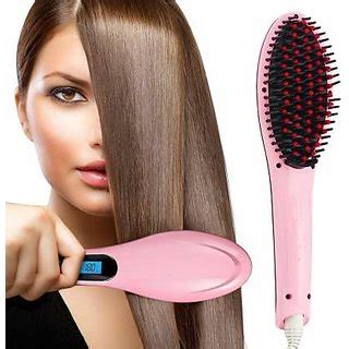 Buy 2 in 1 Straightening LCD Screen with Temperature Control Display hair straightener for women ...
