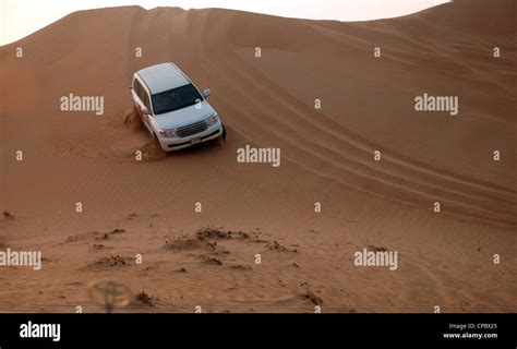 Desert Safari Dubai (Dune bashing Stock Photo - Alamy