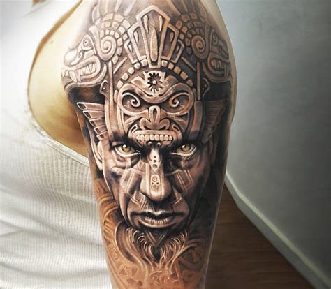 Aztec Warrior tattoo by Arlo Tattoos | Photo 19457