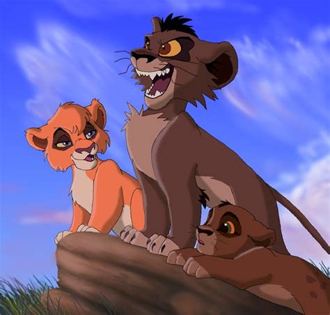 Lion King Nuka and Kovu | Vitani the Outlander Vitani, Kovu and Nuka ...