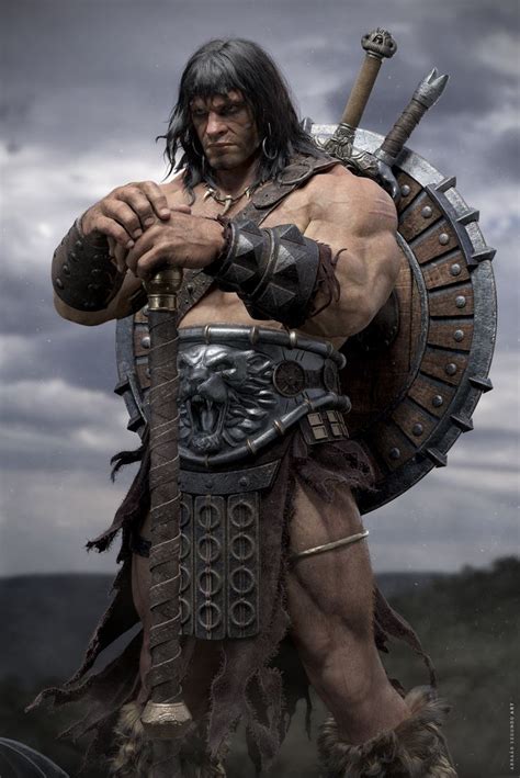 CONAN by Abraão Segundo | Fantasy | 3D | CGSociety Heroic Fantasy, Fantasy Warrior, Red Sonja ...