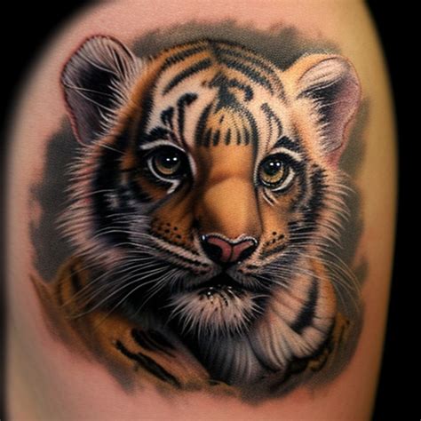 52 Baby Tiger Tattoo Ideas - TattooClue.com