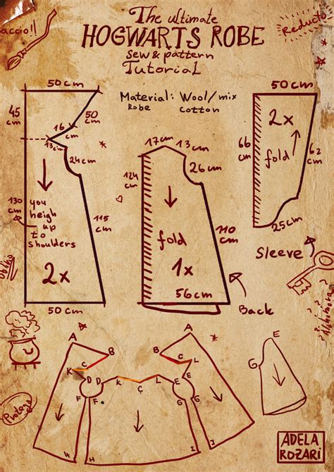 Printable Harry Potter Robe Template - Free Templates Printable