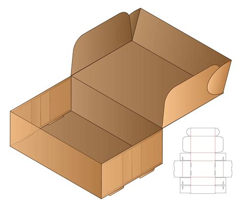 Box packaging die cut template design. 3d mock-up 2314705 Vector Art at ...