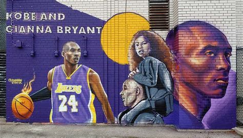 Chicago street artist pays tribute to Kobe and Gianna Bryant through new mural - Medill Reports ...