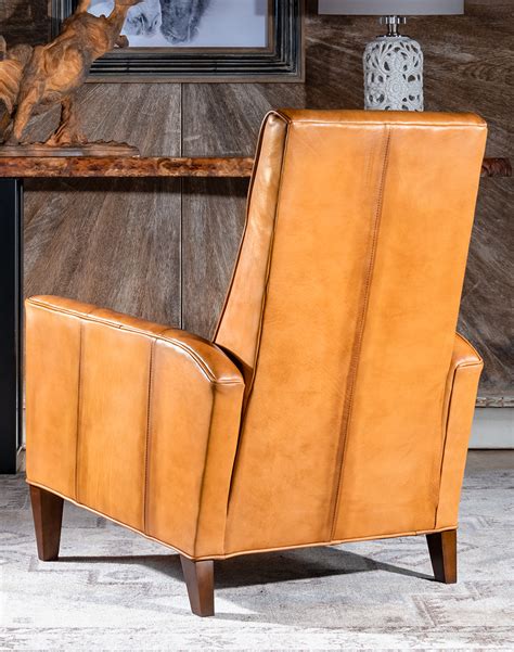 Memphis Saddle Leather Recliner | Modern Rustic Style | Tan ...