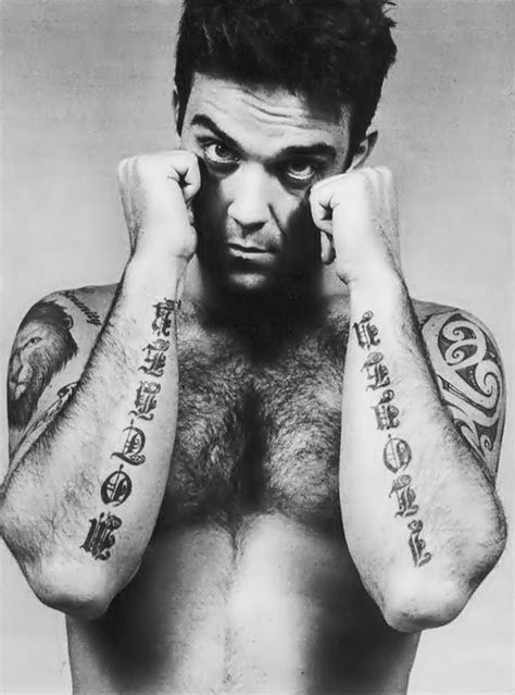 Robbie Williams Robbie Williams Tattoos, Take That Band, Robbie Williams Take That, Le Male ...