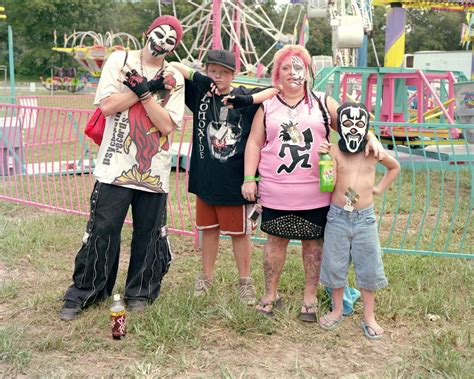 This my be too easy. Juggalos at a gathering. With kids of course ...