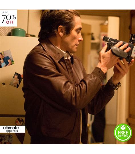 Nightcrawler Jake Gyllenhaal (lou Bloom) Leather Jacket